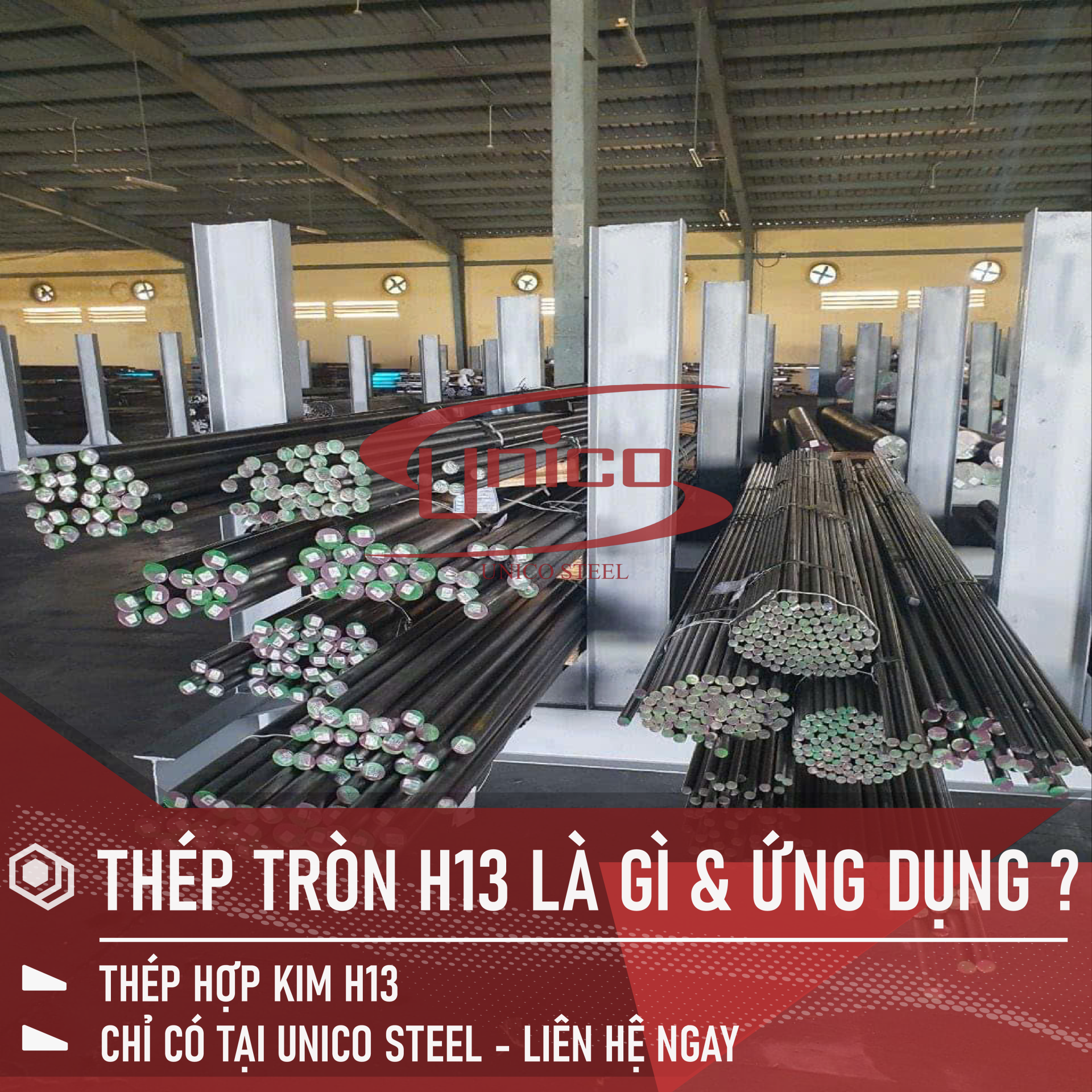 THÉP RÈN TRÒN ĐẶC H13 LÀ GÌ & ỨNG DỤNG CỦA THÉP RÈN TRÒN ĐẶC H13