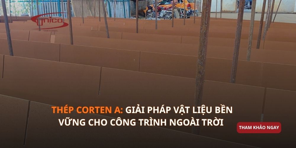 Thép Corten A: Giải pháp vật liệu bền vững cho công trình ngoài trời